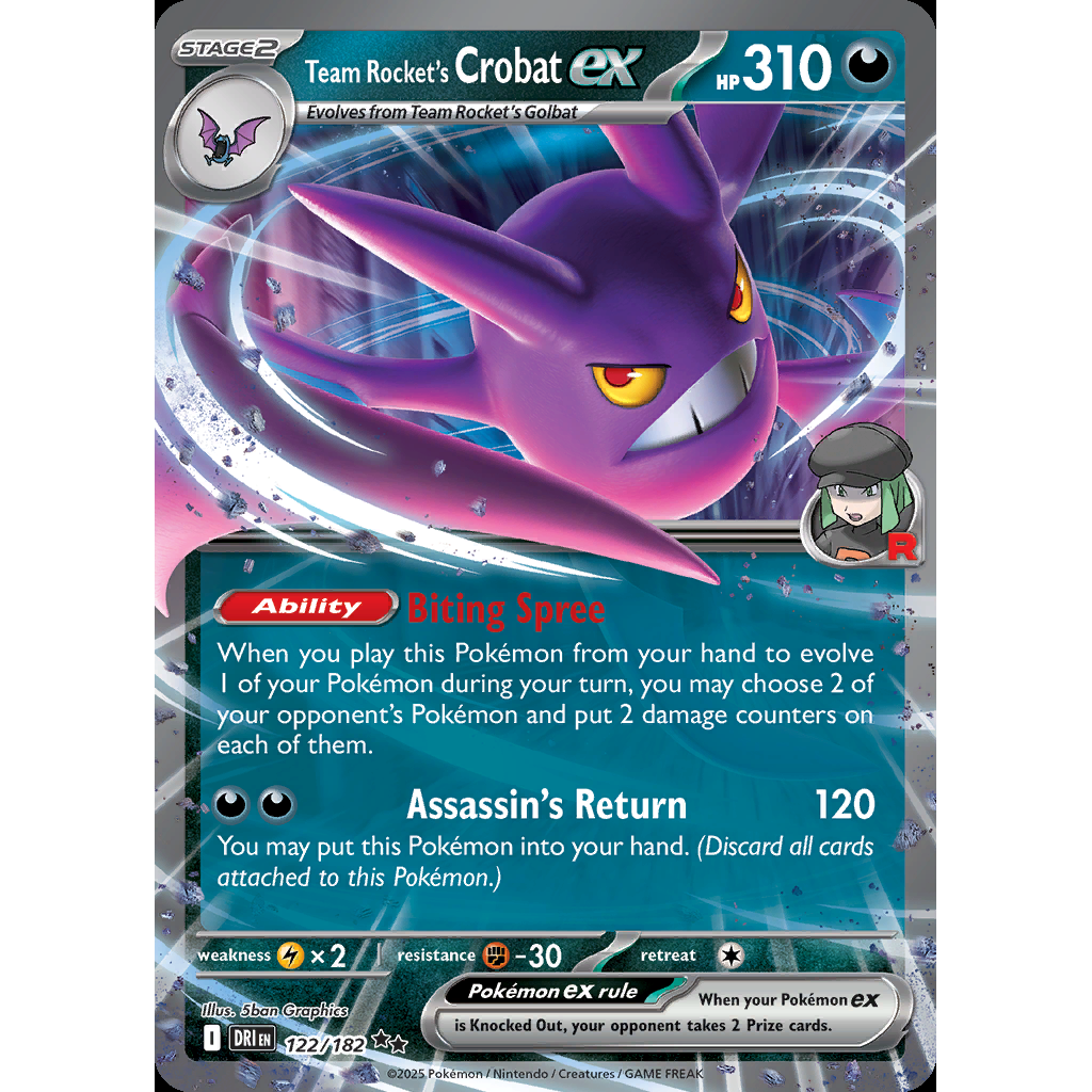 Team Rocket’s Crobat ex 122/182 - Destined Rivals