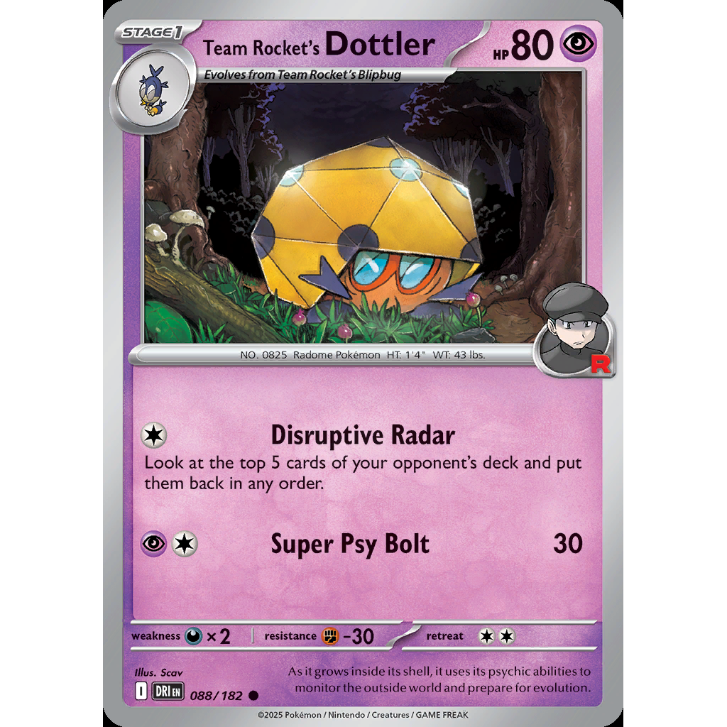 Team Rocket’s Dottler 88/182 - Destined Rivals
