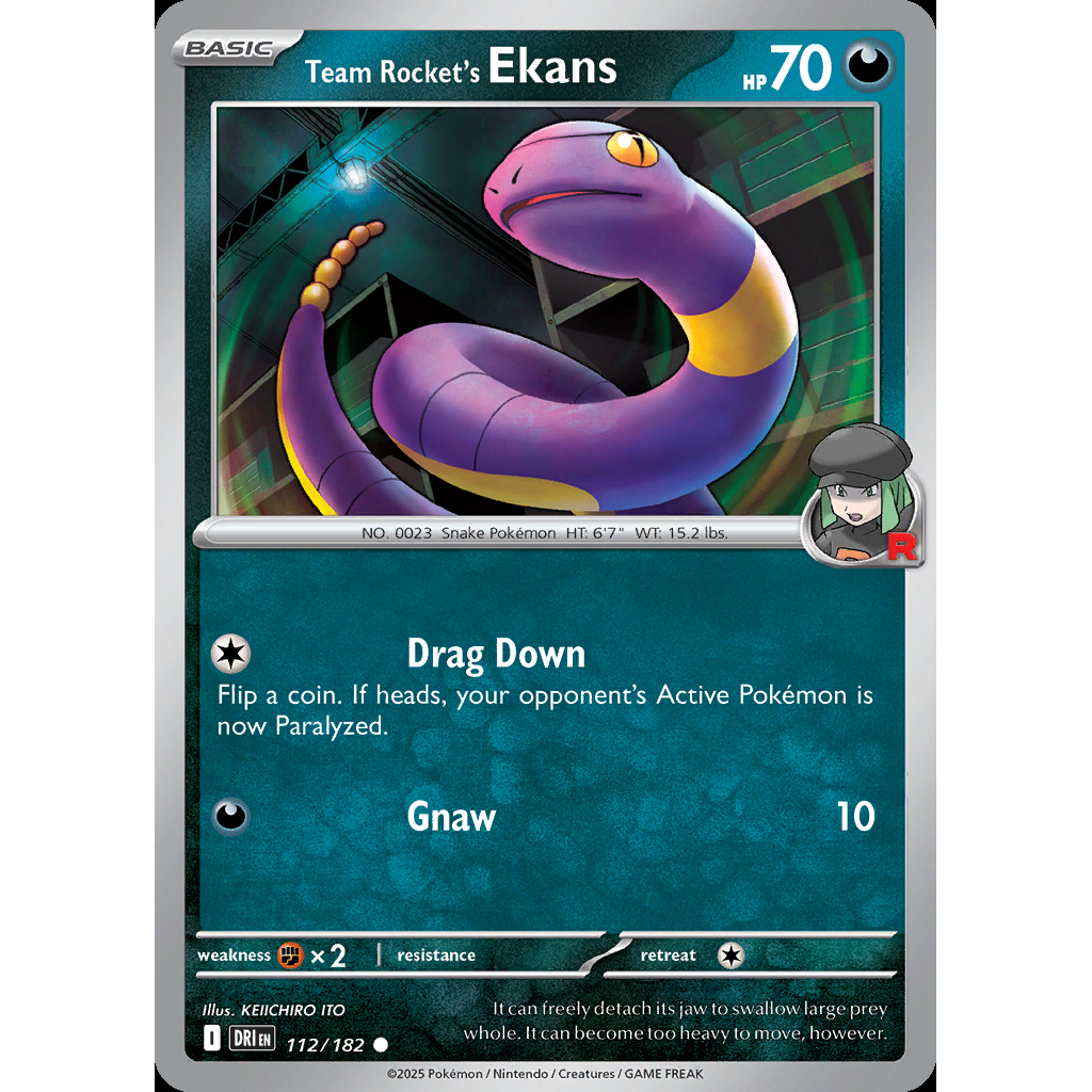 Team Rocket’s Ekans 112/182 [Reverse Holo] - Destined Rivals