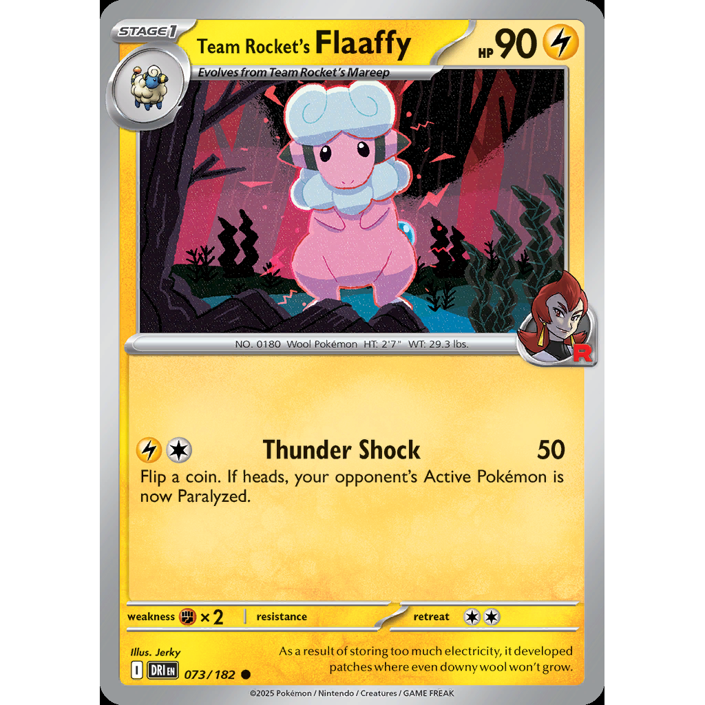Team Rocket’s Flaaffy 73/182 [Reverse Holo] - Destined Rivals