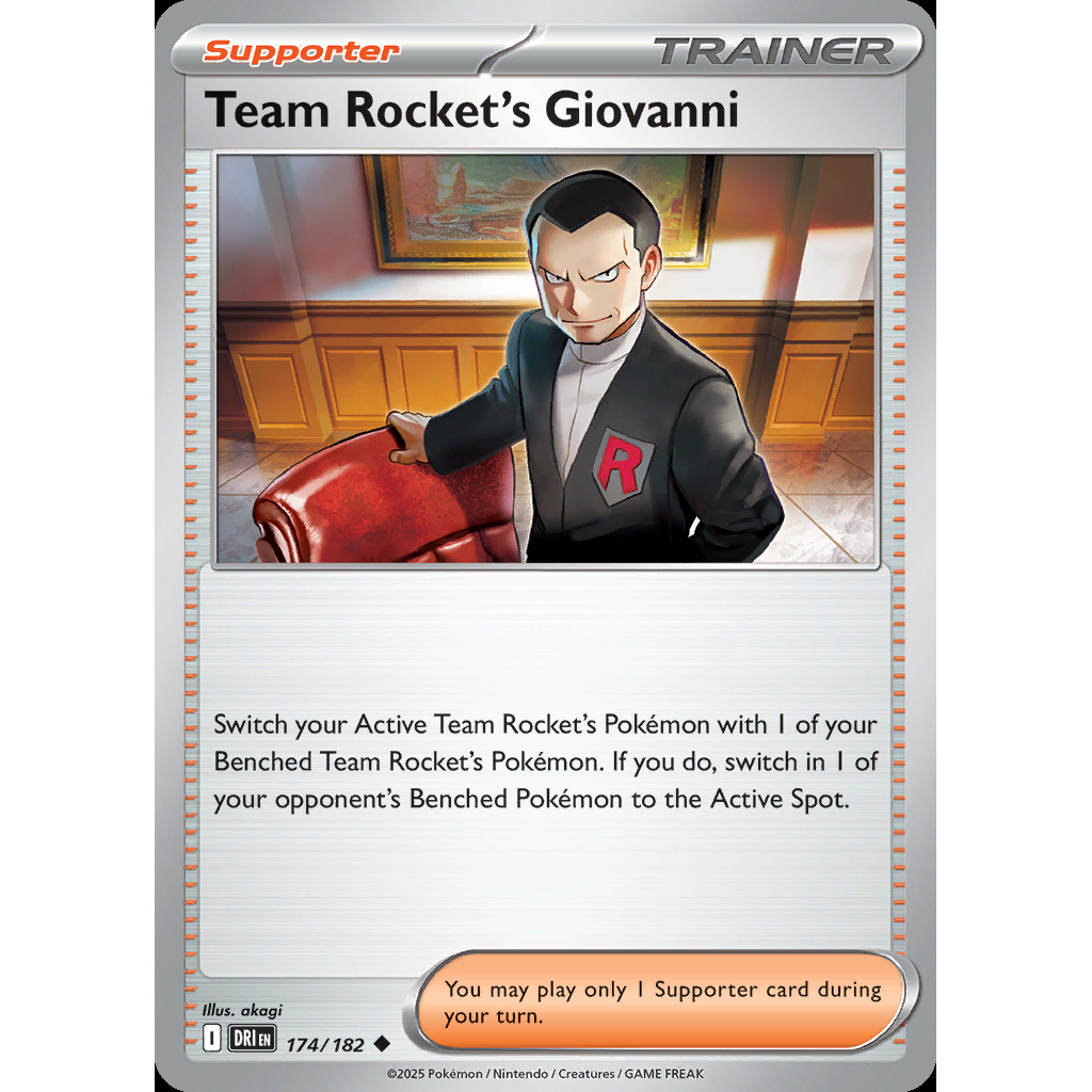 Team Rocket’s Giovanni 174/182 [Reverse Holo] - Destined Rivals