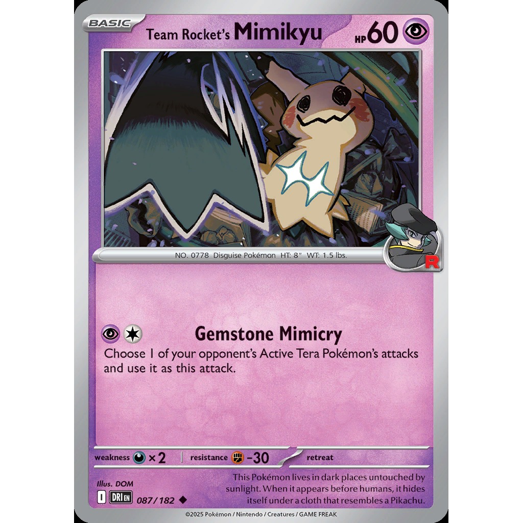 Team Rocket’s Mimikyu 87/182 - Destined Rivals