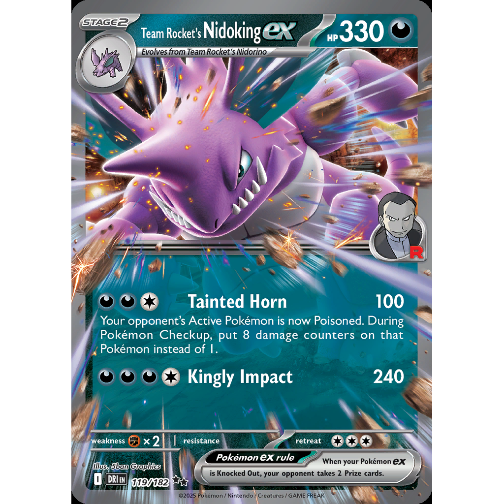 Team Rocket’s Nidoking ex 119/182 - Destined Rivals