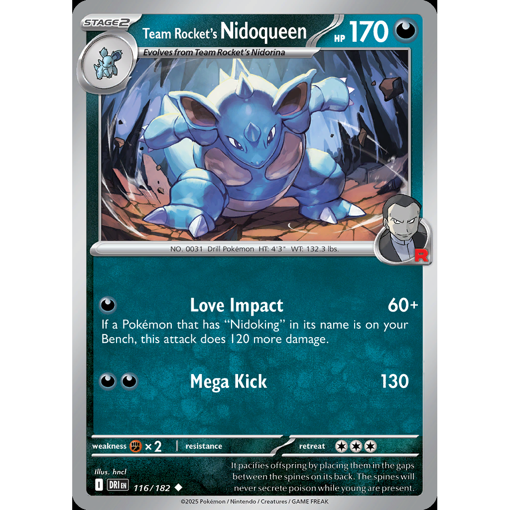 Team Rocket’s Nidoqueen 116/182 - Destined Rivals