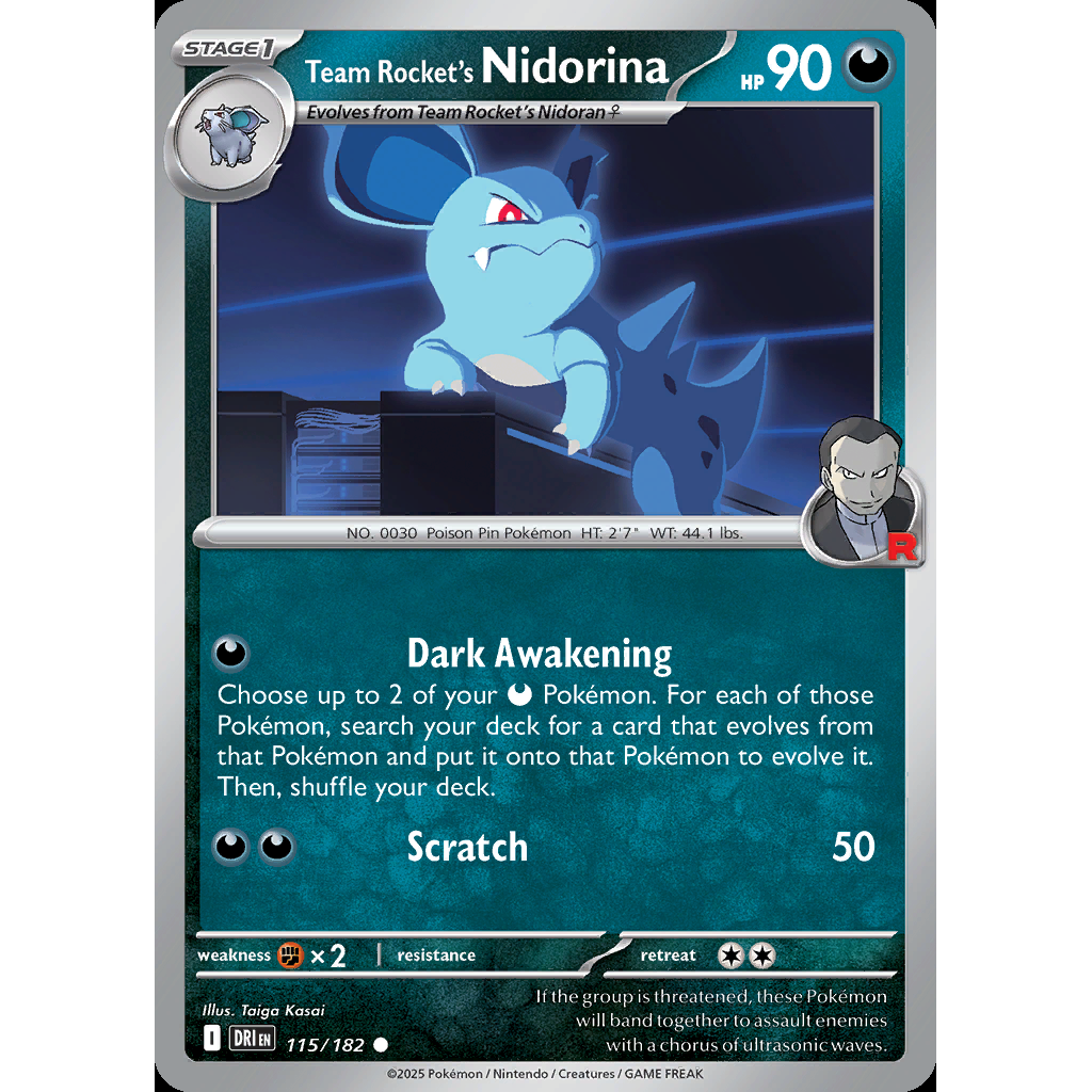 Team Rocket’s Nidorina 115/182 - Destined Rivals
