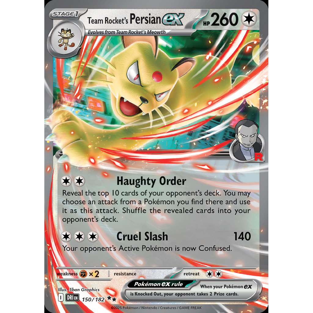 Team Rocket’s Persian ex 150/182 - Destined Rivals