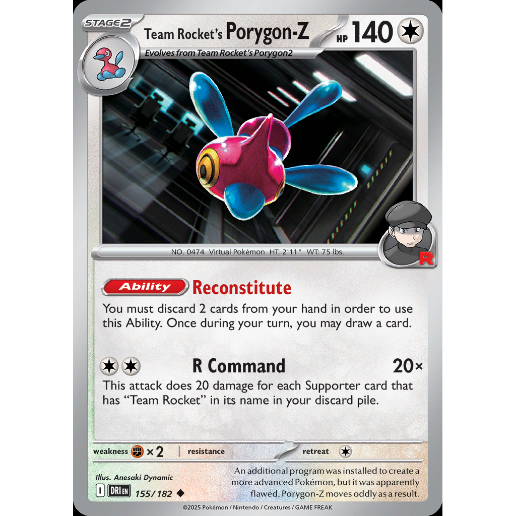 Team Rocket’s Porygon-Z 155/182 [Reverse Holo] - Destined Rivals