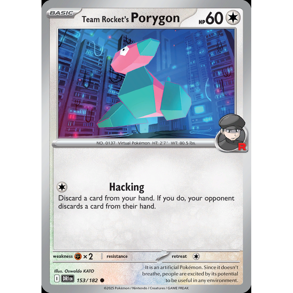 Team Rocket’s Porygon 153/182 [Reverse Holo] - Destined Rivals