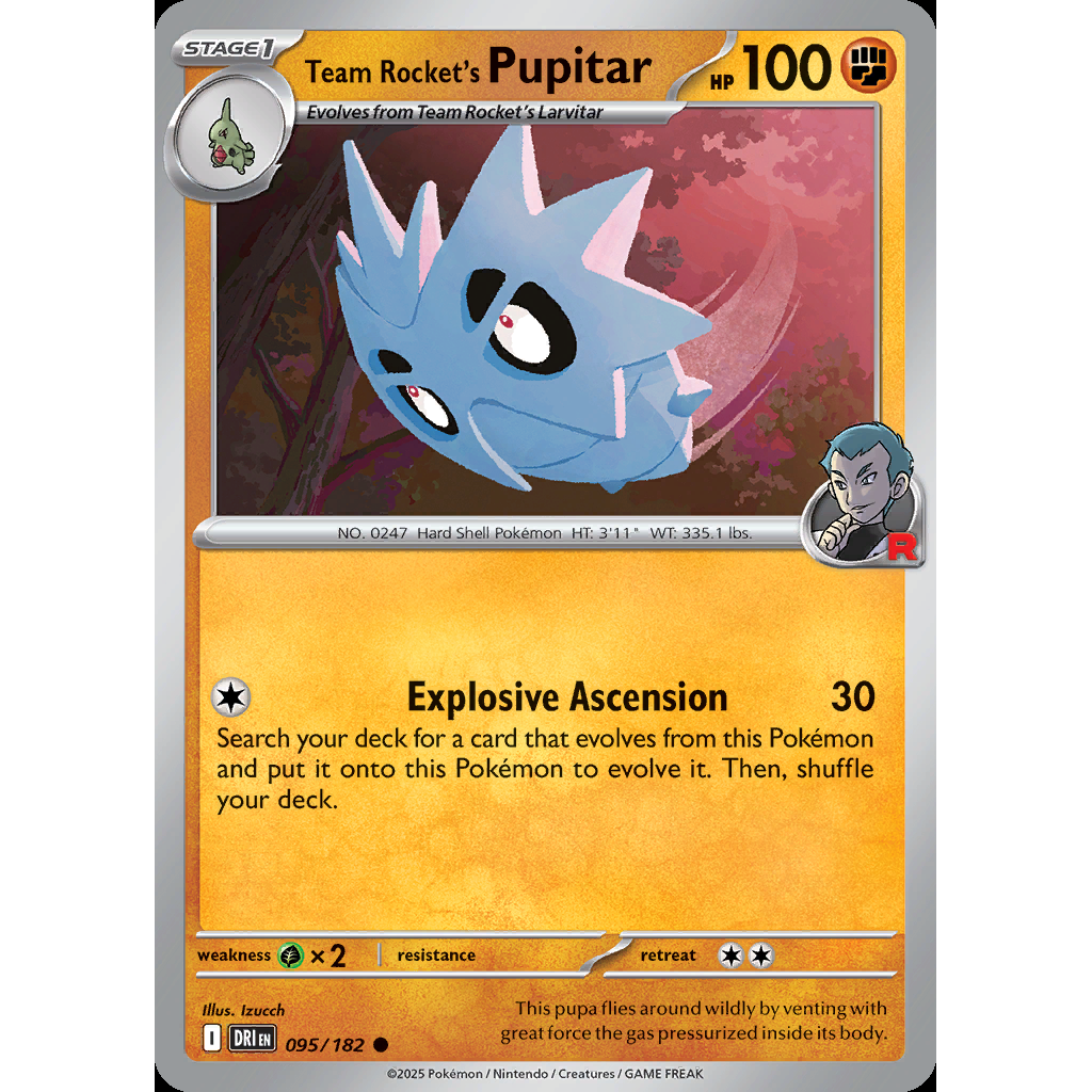Team Rocket’s Pupitar 95/182 - Destined Rivals