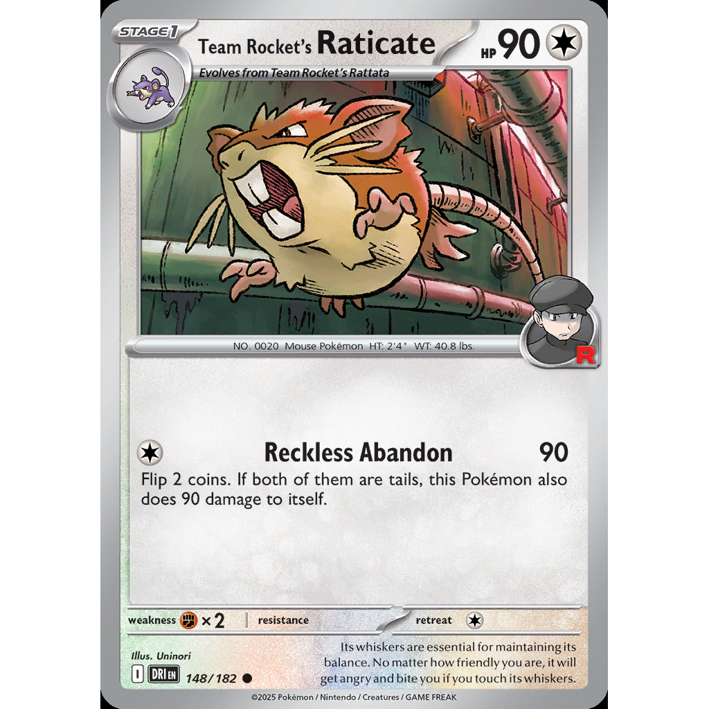 Team Rocket’s Raticate 148/182 - Destined Rivals