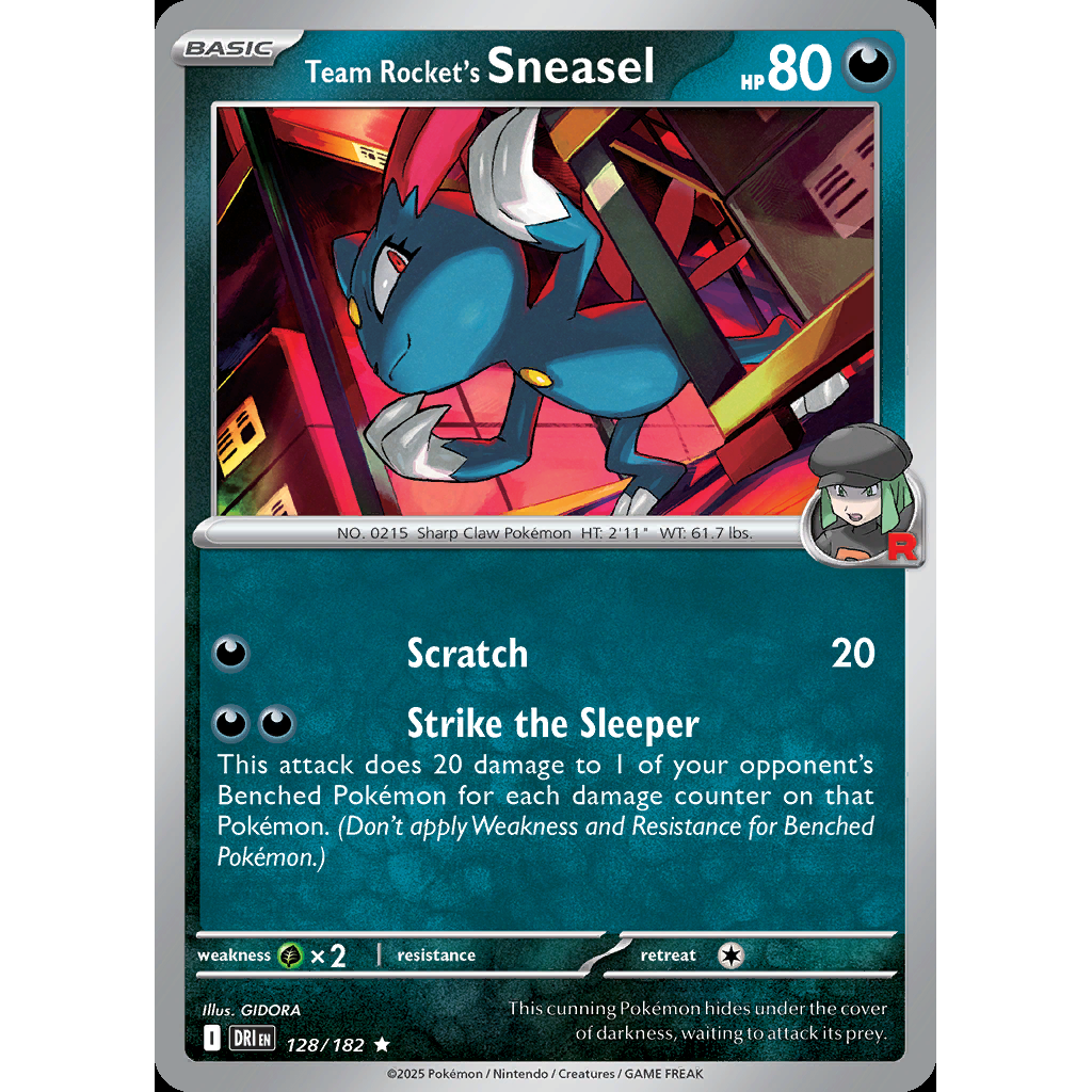 Team Rocket’s Sneasel 128/182 [Reverse Holo] - Destined Rivals