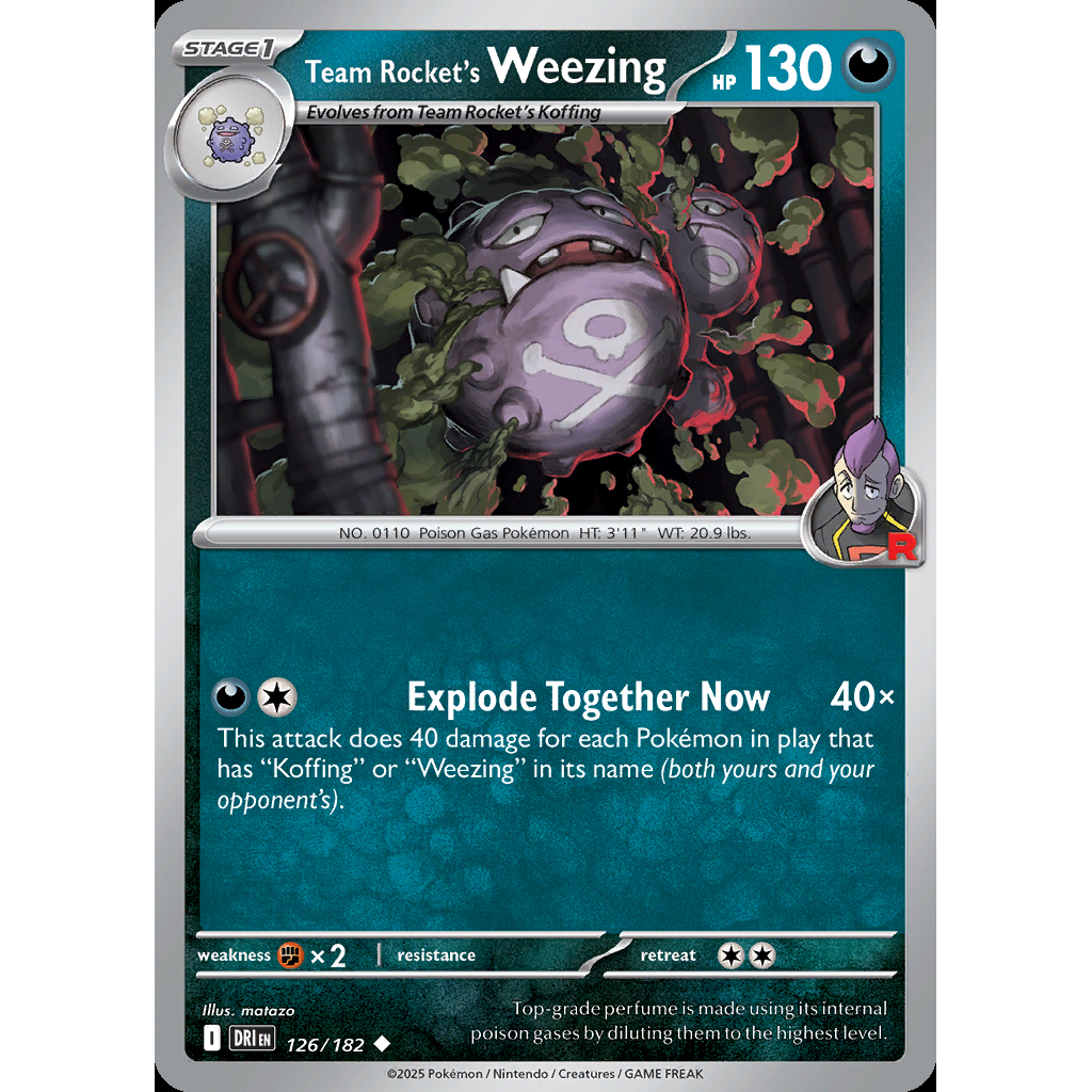 Team Rocket’s Weezing 126/182 - Destined Rivals