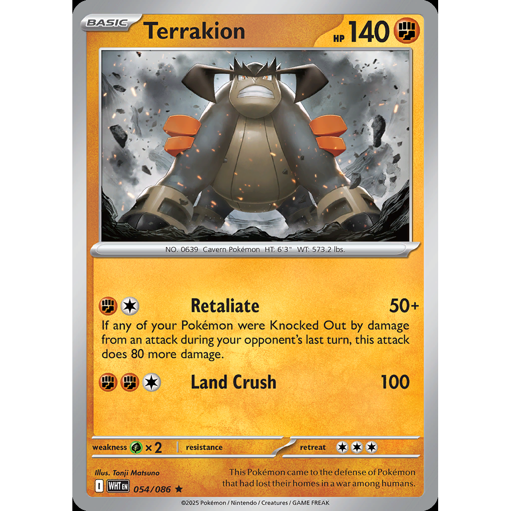 Terrakion 54/086 - White Flare