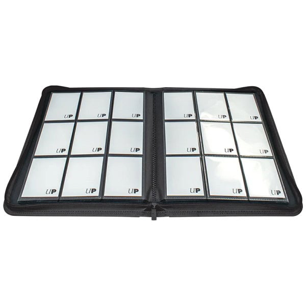 Premium 9-Pocket Zippered Vivid Black Ultra PRO-Binder