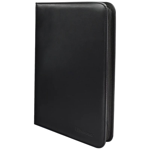 Premium 9-Pocket Zippered Vivid Black Ultra PRO-Binder