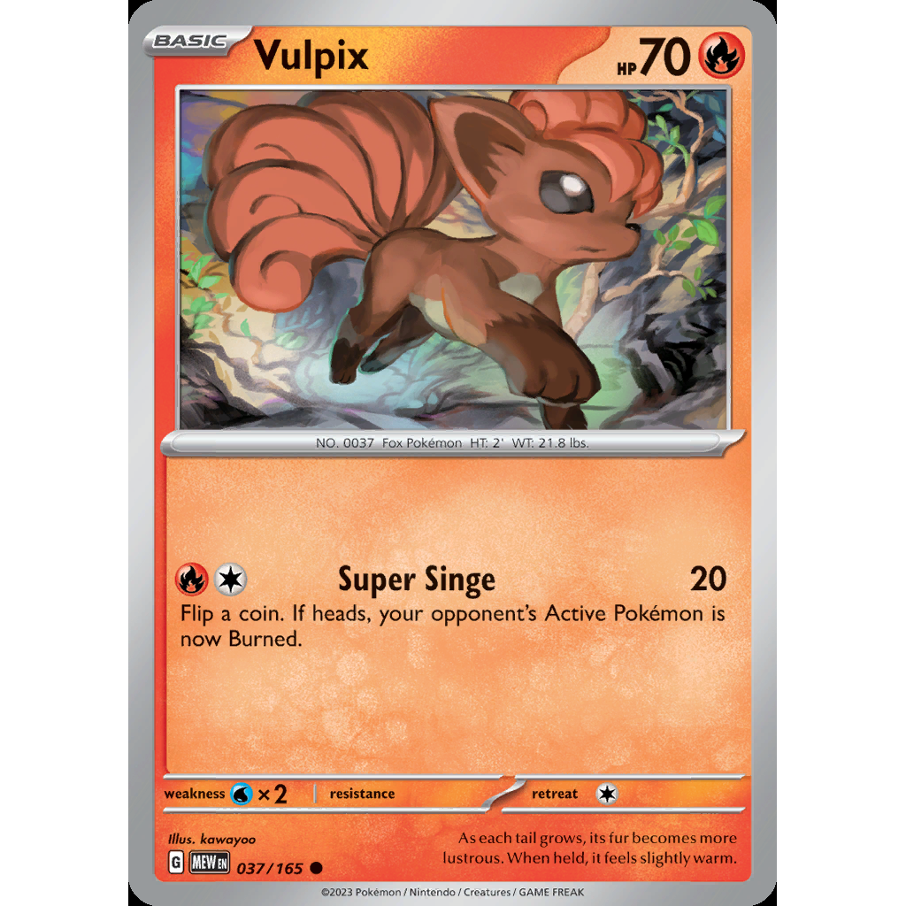 Vulpix 37/165 [Reverse Holo] - 151