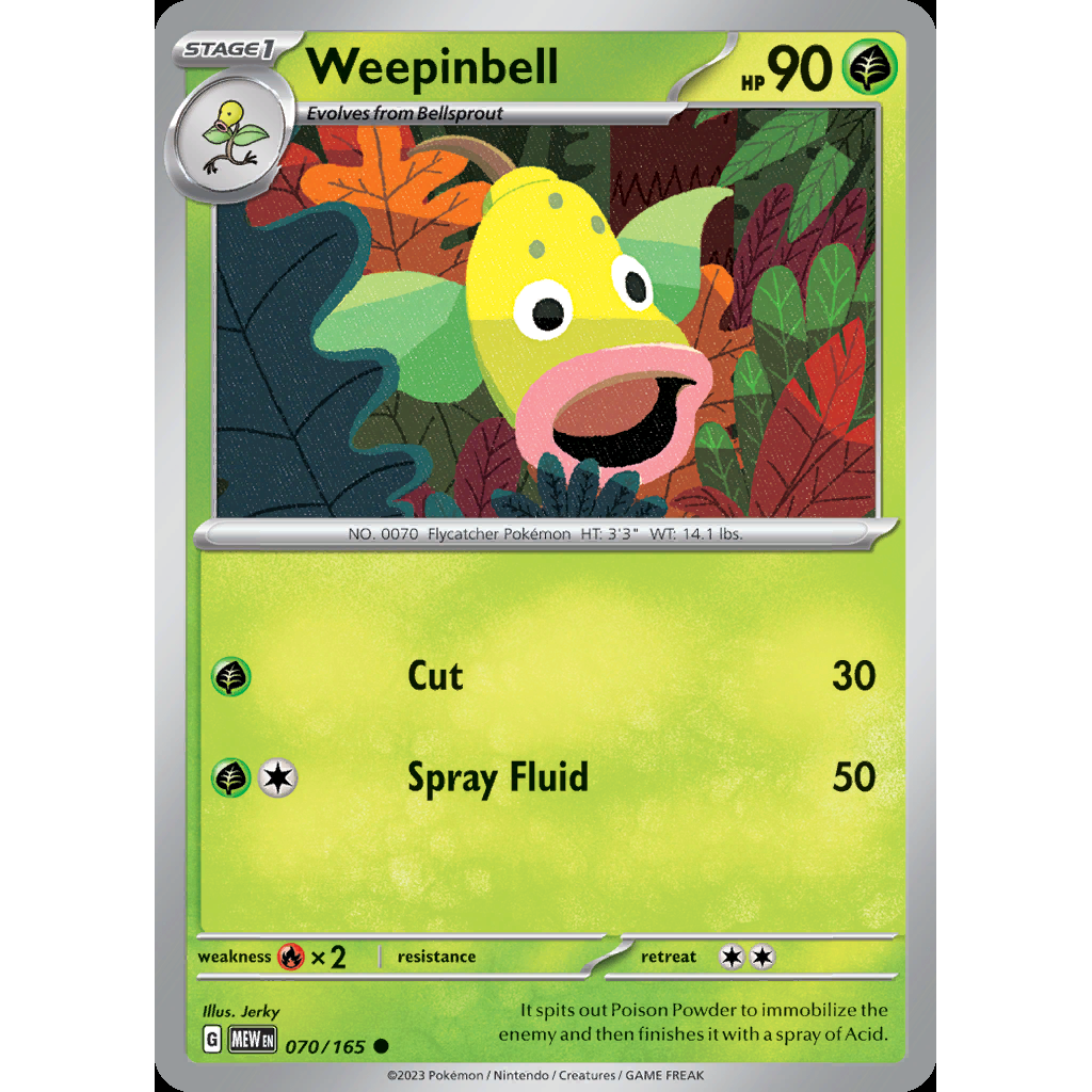 Weepinbell 70/165 [Reverse Holo] - 151