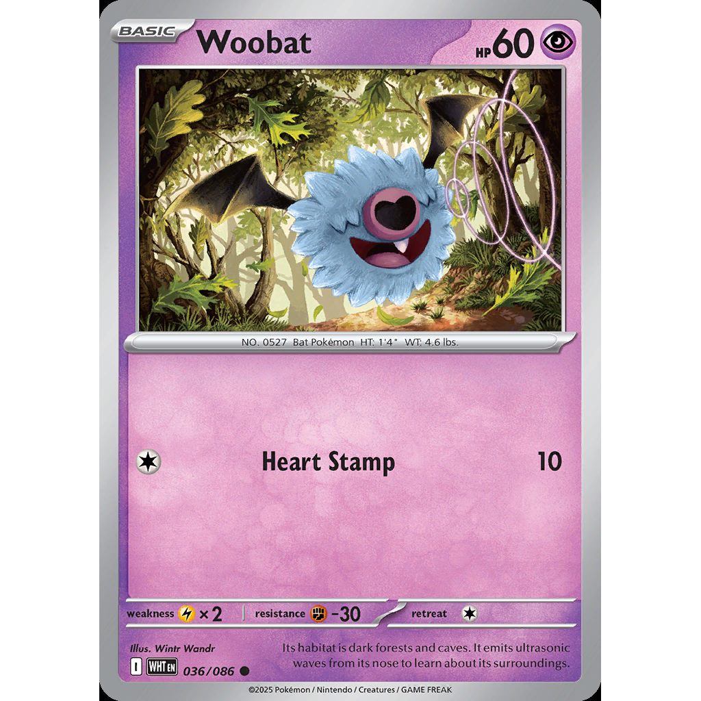 Woobat 36/086 - White Flare