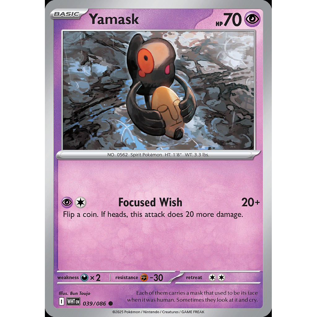 Yamask 39/086 [Reverse Holo] - White Flare