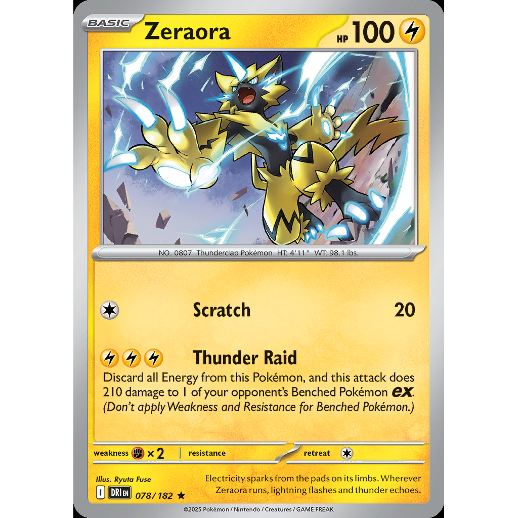 Zeraora 78/182 [Reverse Holo] - Destined Rivals