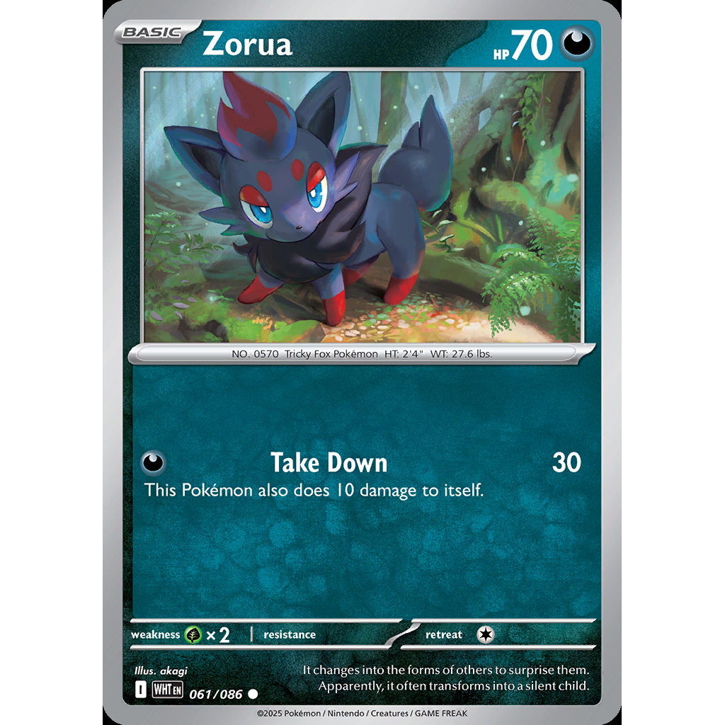 Zorua 61/086 [Reverse Holo] - White Flare