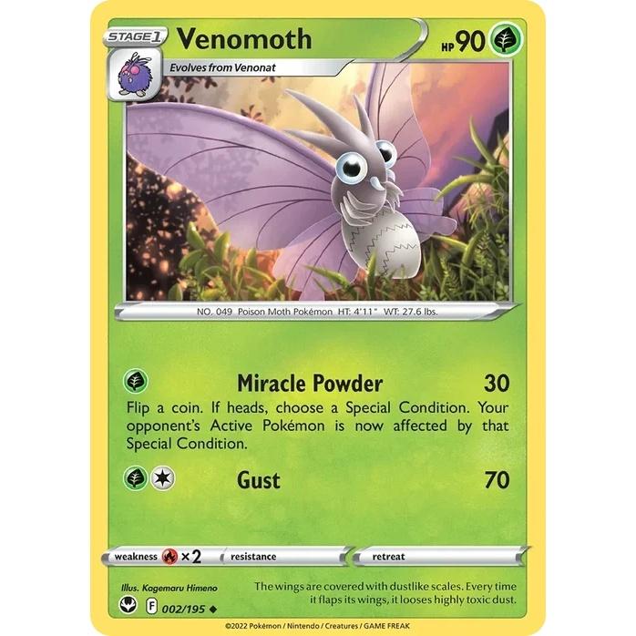 Venomoth - Silver Tempest (Uncommon) [SIT-2] English / Near Mint / Normal