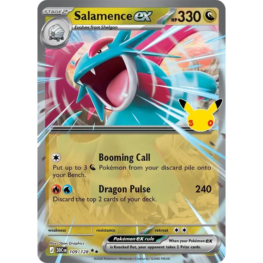 Salamence ex - 30th Celebration (Double Rare) [30C-109] English / Near Mint / Normal