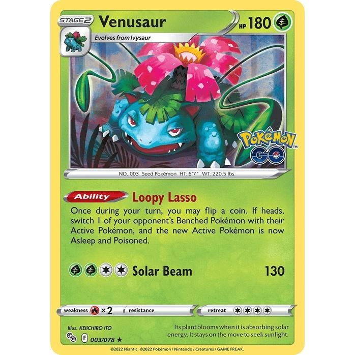 Venusaur - Pokémon GO (Holo Rare) [PGO-3] English / Near Mint / Normal