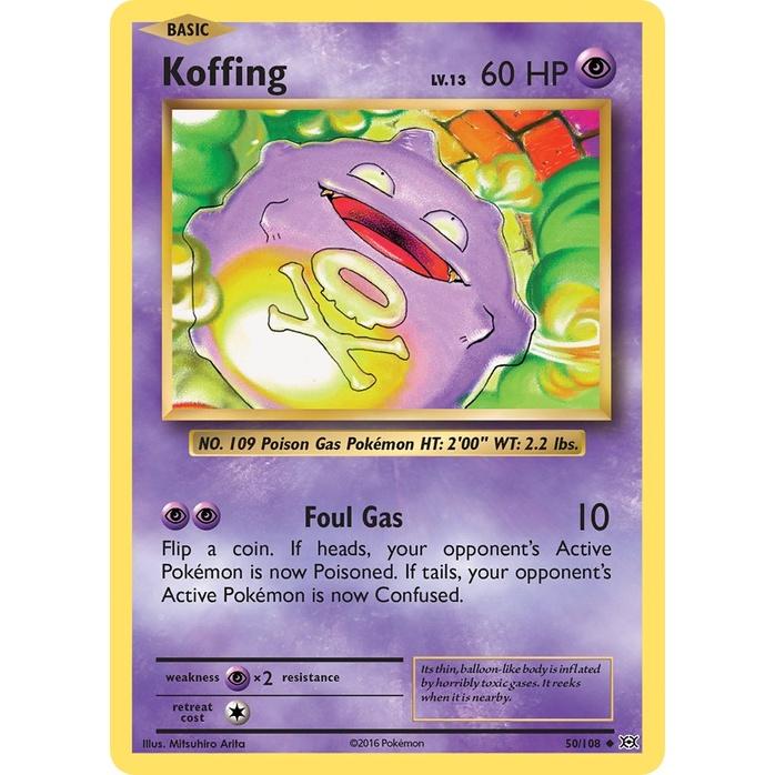 Koffing - Evolutions (Uncommon) [EVO-50] English / Near Mint / Normal
