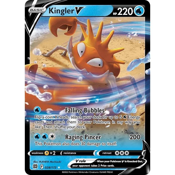 Kingler V 28/172 [Holo] - Brilliant Stars (Engelsk / Near Mint)
