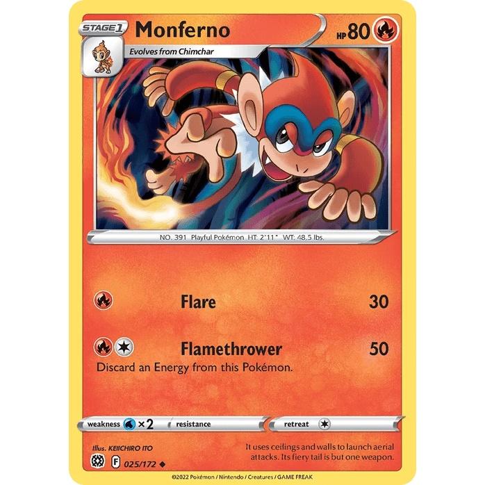 Monferno 25/172 - Brilliant Stars (Engelsk / Near Mint)