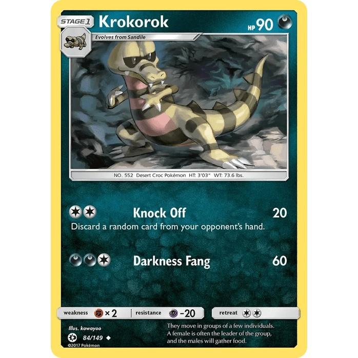 Krokorok 84/149 - Sun & Moon Base Set (Engelsk / Near Mint)