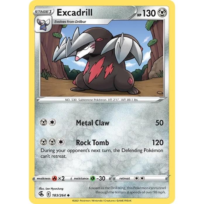 Excadrill - Fusion Strike (Uncommon) [FST-183] English / Near Mint / Normal