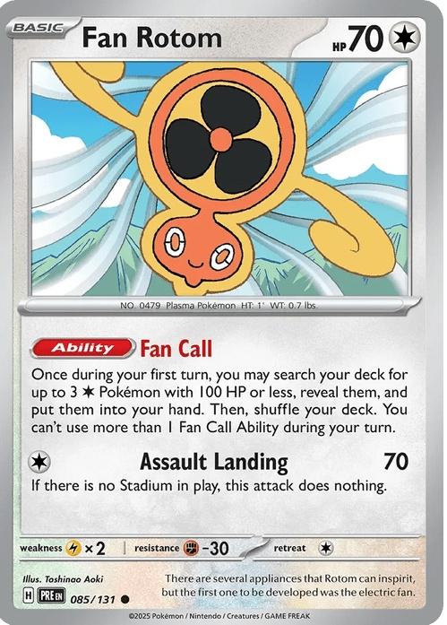 Fan Rotom - Prismatic Evolutions (Common) [PRE-85] English / Near Mint / Normal