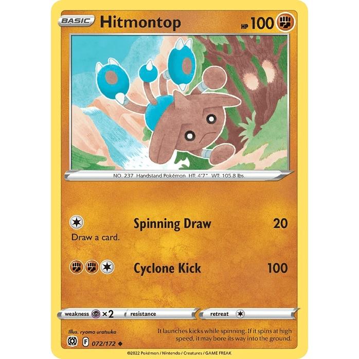 Hitmontop 72/172 - Brilliant Stars (Engelsk / Near Mint)