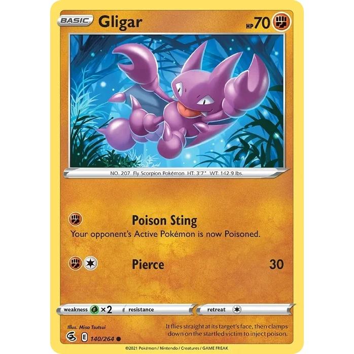 Gligar - Fusion Strike (Common) [FST-140] English / Near Mint / Normal