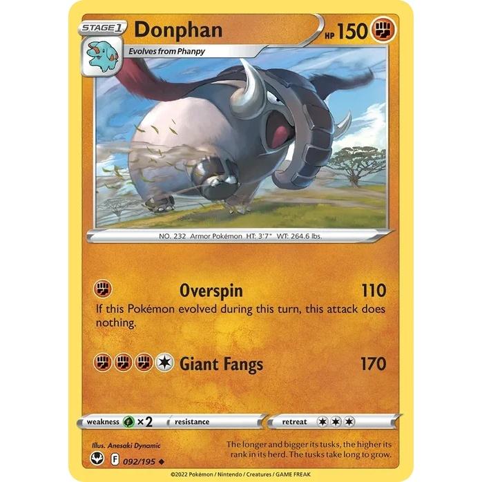 Donphan - Silver Tempest (Uncommon) [SIT-92] English / Near Mint / Normal