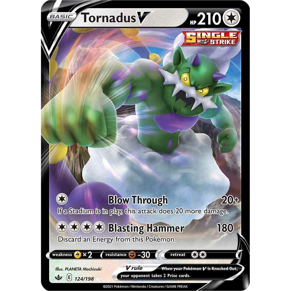 Tornadus V 124/198 - Chilling Reign (Engelsk / Near Mint)