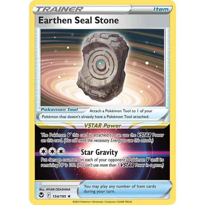 Earthen Seal Stone - Silver Tempest (Rare Holo) [SIT-154] English / Near Mint / Normal