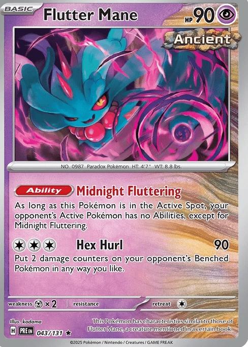 Flutter Mane - Prismatic Evolutions (Rare) [PRE-43] English / Near Mint / Normal