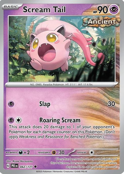 Scream Tail - Prismatic Evolutions (Uncommon) [PRE-42] English / Near Mint / Normal