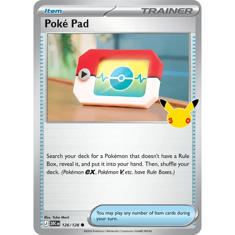 Poké Pad - 30th Celebration (Common) [30C-126] English / Near Mint / Normal
