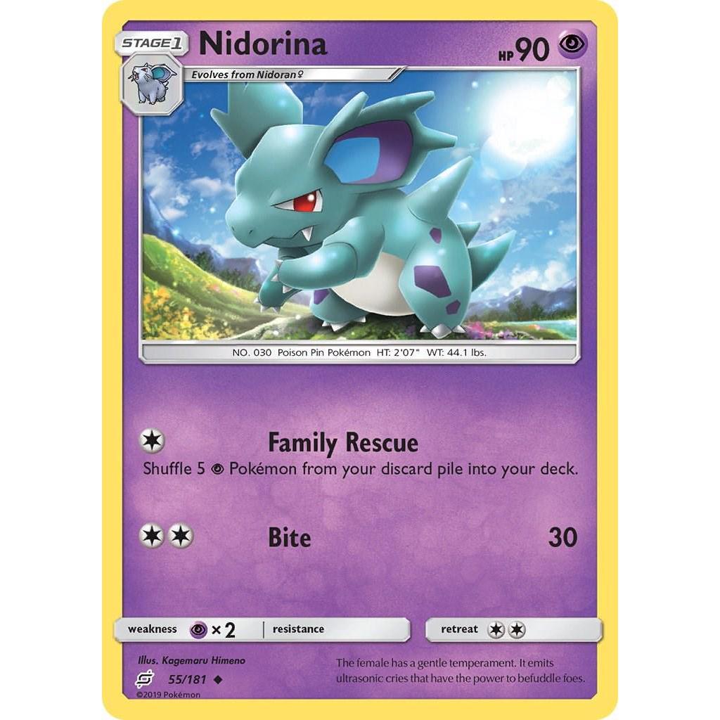 Nidorina 55/181 - Team Up (Engelsk / Near Mint)