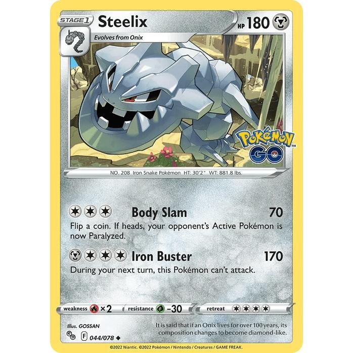 Steelix - Pokémon GO (Uncommon) [PGO-44] English / Near Mint / Normal