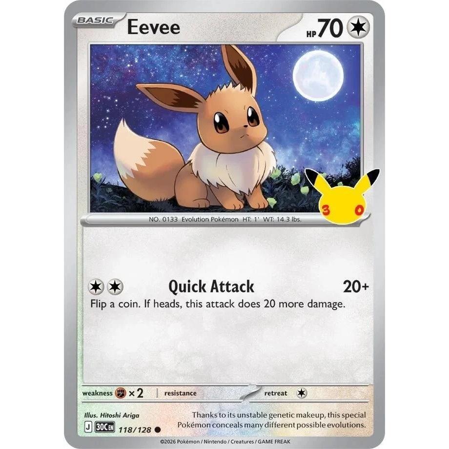 Eevee - 30th Celebration (Common) [30C-118] English / Near Mint / Normal