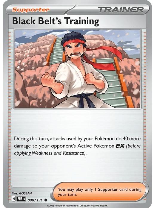 Black Belt's Training - Prismatic Evolutions (Common) [PRE-98] English / Near Mint / Normal
