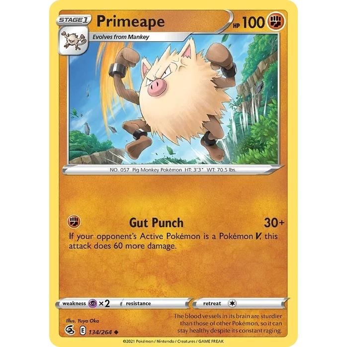 Primeape - Fusion Strike (Uncommon) [FST-134] English / Near Mint / Normal