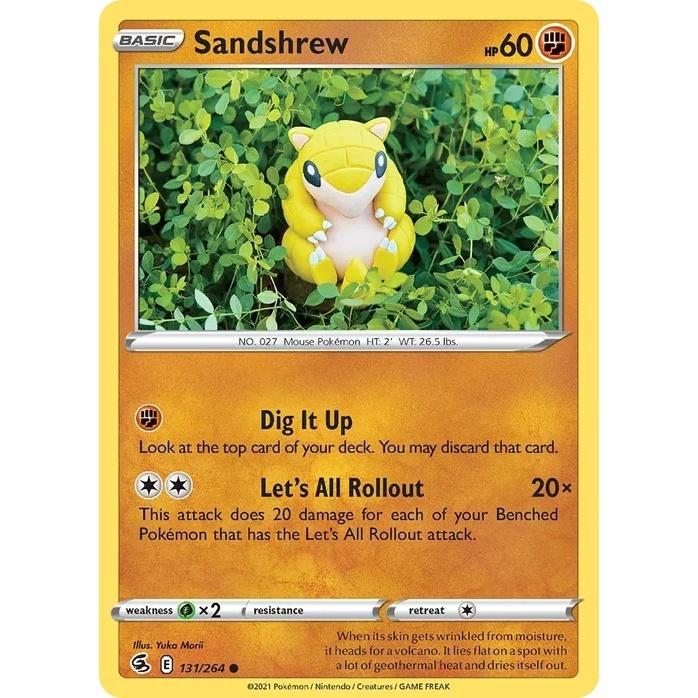 Sandshrew - Fusion Strike (Common) [FST-131] English / Near Mint / Normal