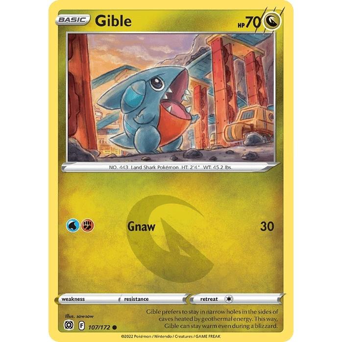 Gible 107/172 - Brilliant Stars (Engelsk / Near Mint)