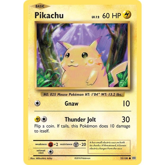 Pikachu - Evolutions (Common) [EVO-35] English / Near Mint / Normal
